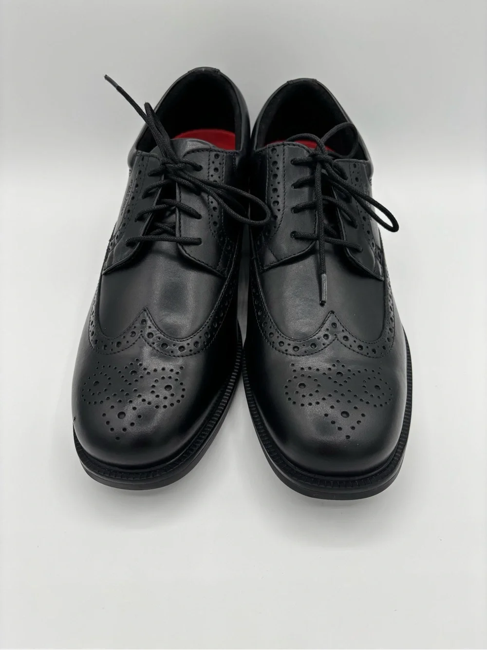 Rockport Essential Details Wingtip Wareproof Oxfords Black Leather Men’s 10.5